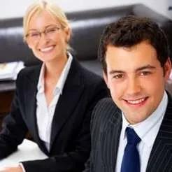 Business professionals in discussion – teamwork and communication
